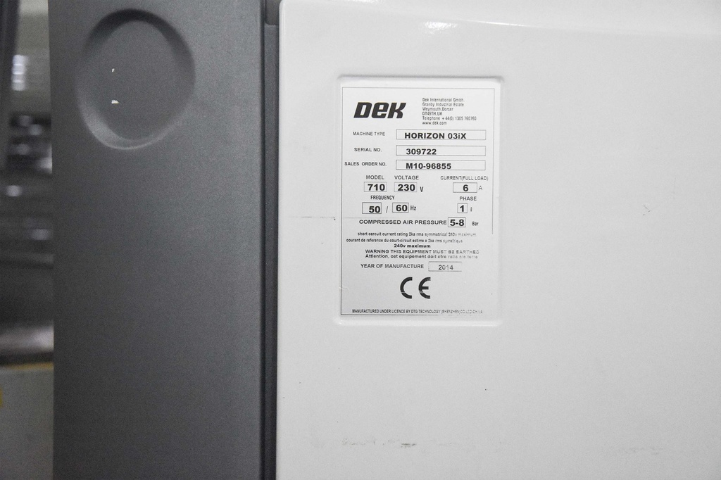 DEK HORIZON 03IX PRINTER