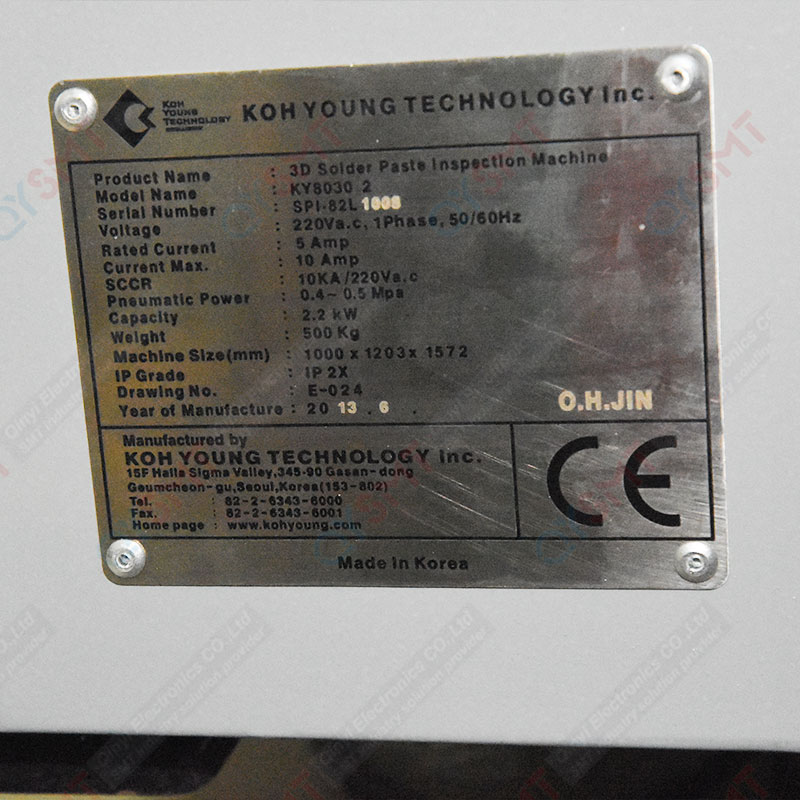 Used Equipment/KOH YONG/SPI KY8030-2 MACHINE/#000148