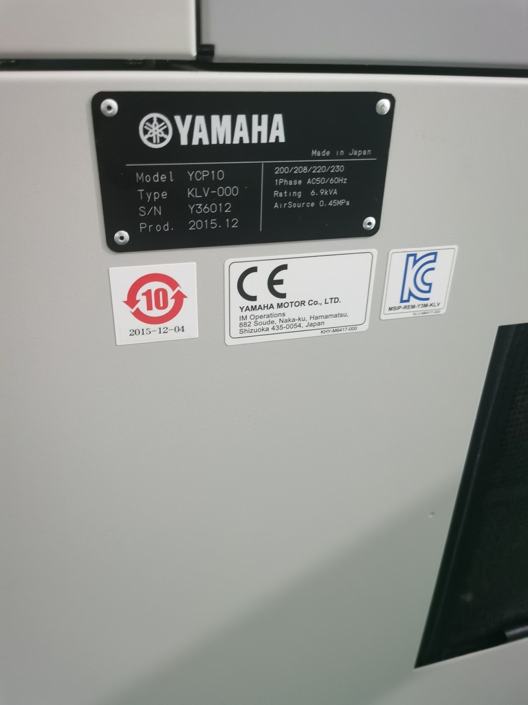 Used Equipment YAMAHA YCP10 PRINTING MACHINE