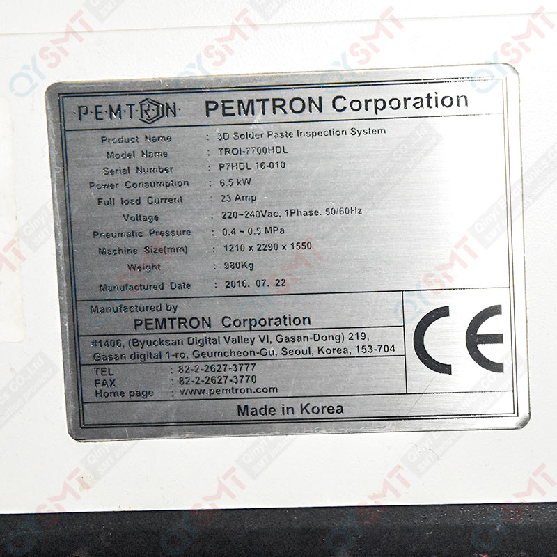 Used Equipment/PEMTRON/SPI TROI-7700HDL MACHINE/#000121