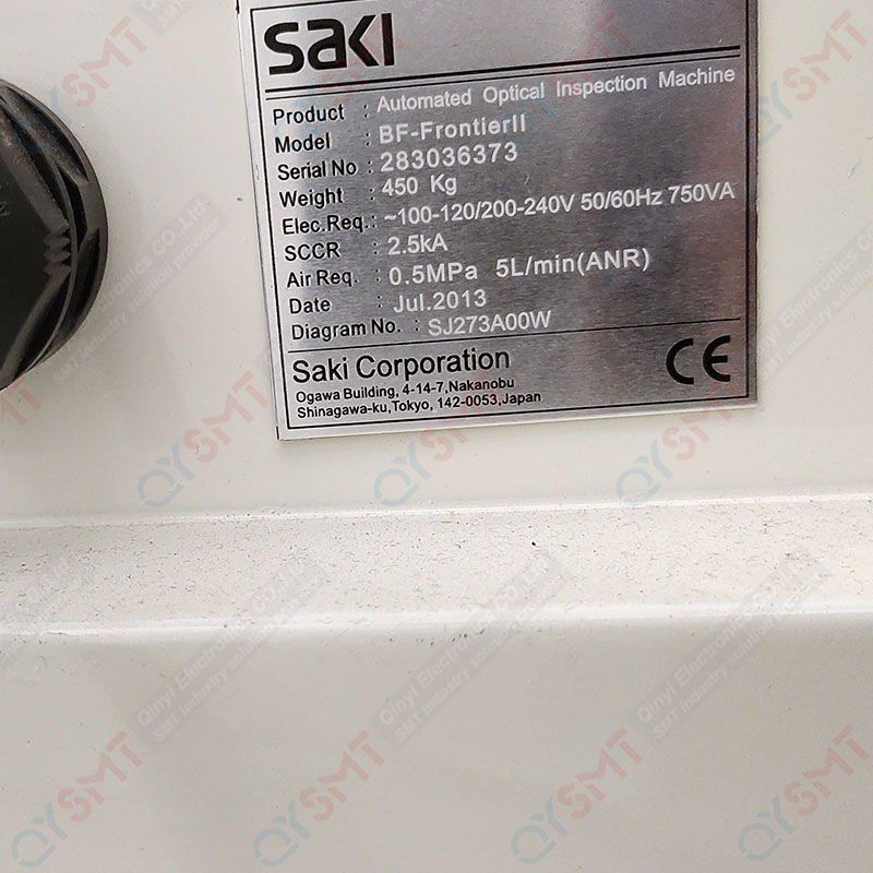 Used Equipment/SAKI /AOI/BF-FRONTIERLL MACHINE/#000160