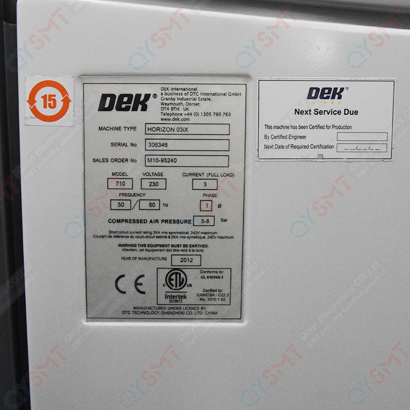Used Equipment/ DEK03iX PRINTING  MACHINE/#000251