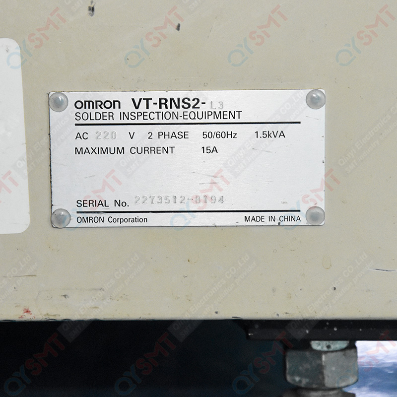 Used Equipment/ OMRON / AOI  VT-RNS2-L3 MACHINE/#000298