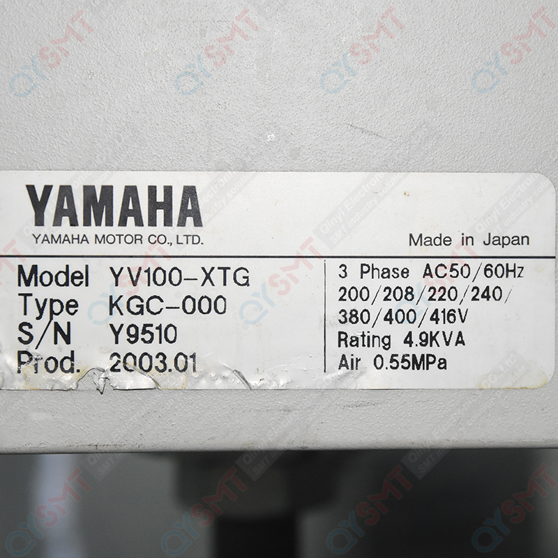 Used Pick and Place Machine/YAMAHA YV100-XTG/KGC-000 Used Chip Mounter/#000417