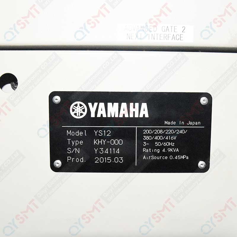 Used Pick and Place Machine/YAMAHA /KHY-000/YS12 Used Chip Mounter/#000507