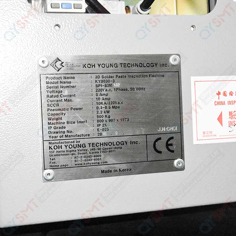 Used Equipment/SPI KY8030-3 3D SOLDER PASTE INSPECTION MACHINE/#000517